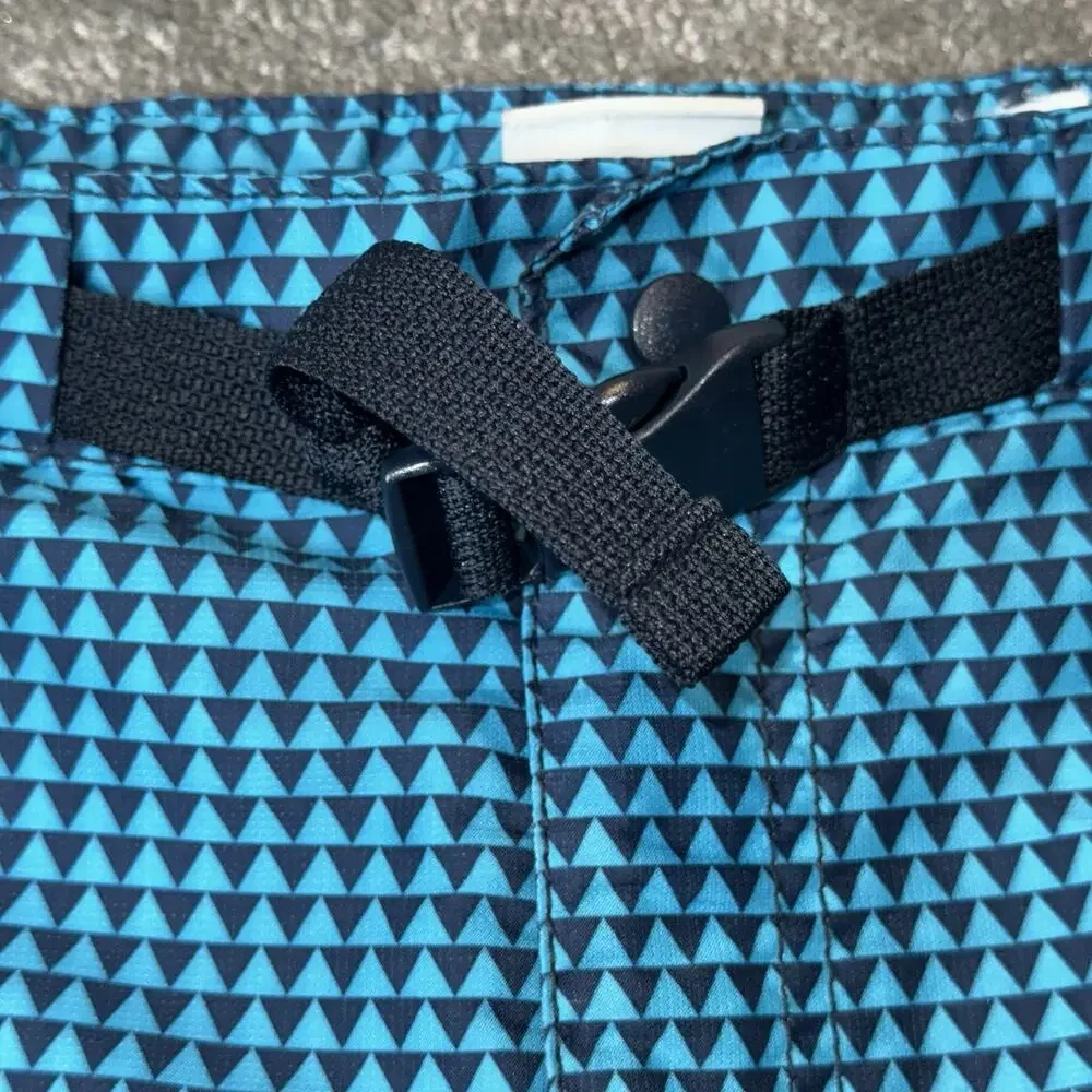 Nike Sportswear 376790-405 Utility Shorts L Teal‎ Geo Belted Sustainable Hybrid